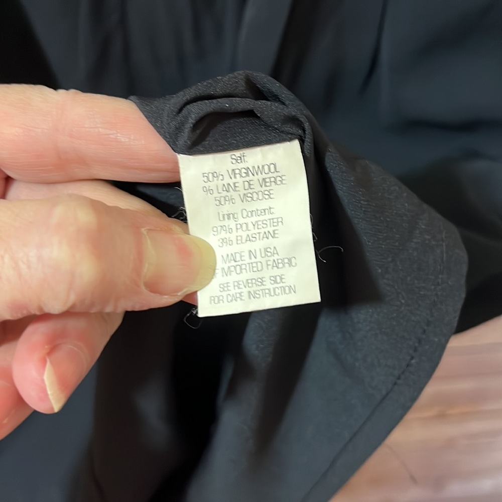 Theory Virgin Wool Navy Blue Dress size 4 EUC - Picture 7 of 10